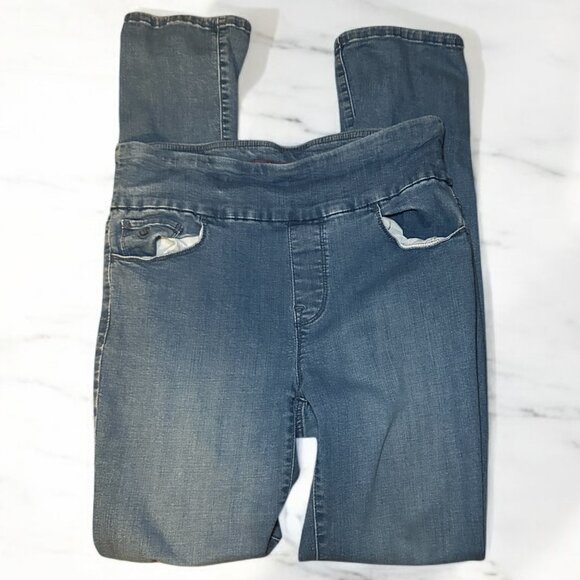 Missy Women's Gloria Vanderbilt Amanda Pull On Jeans Size 8 Tall - Picture 6 of 6